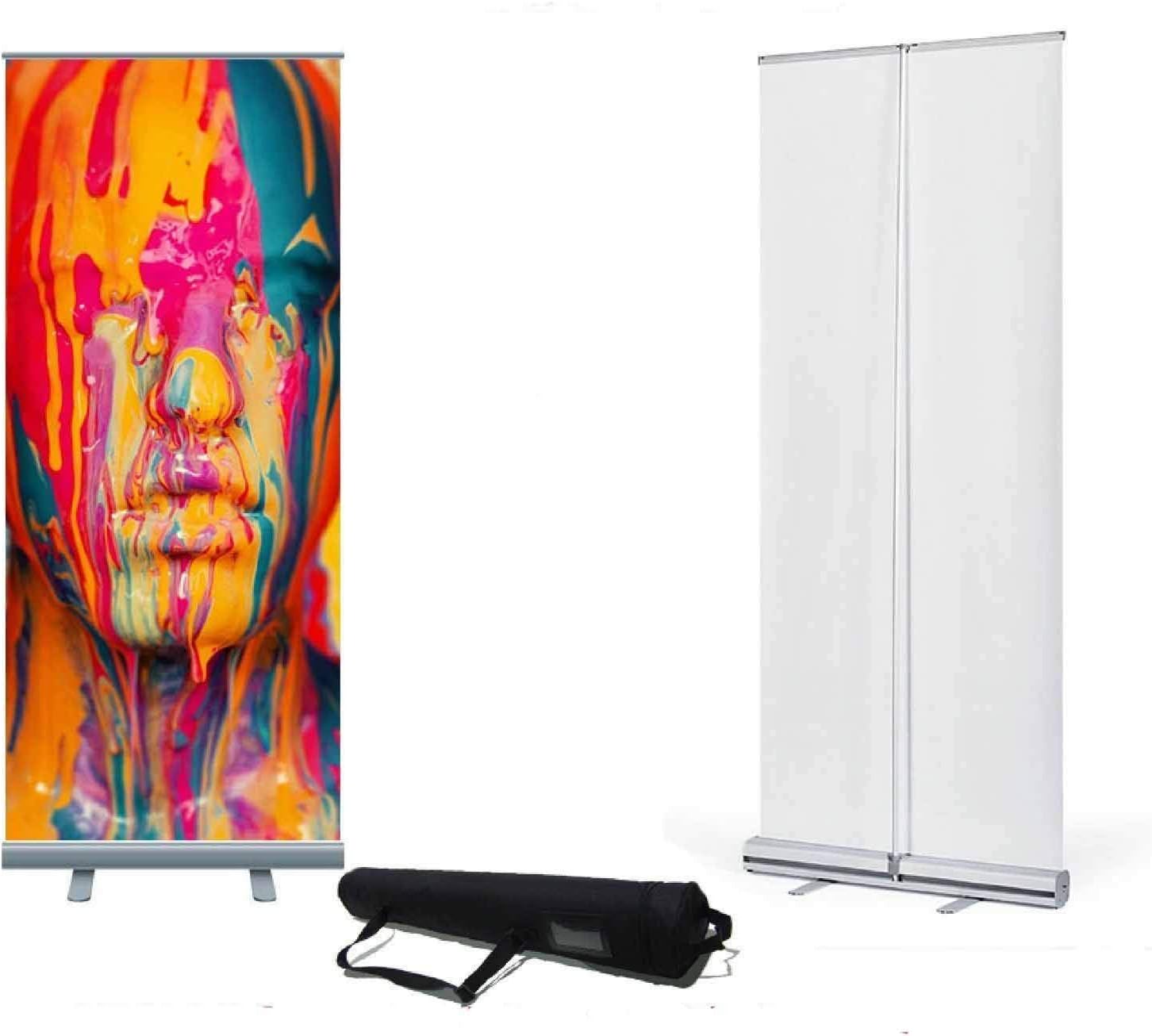 Roller Banner Pop/Roll/Pull up Exhibition Display Stand with Printed Artwork (850mmx2000mm)