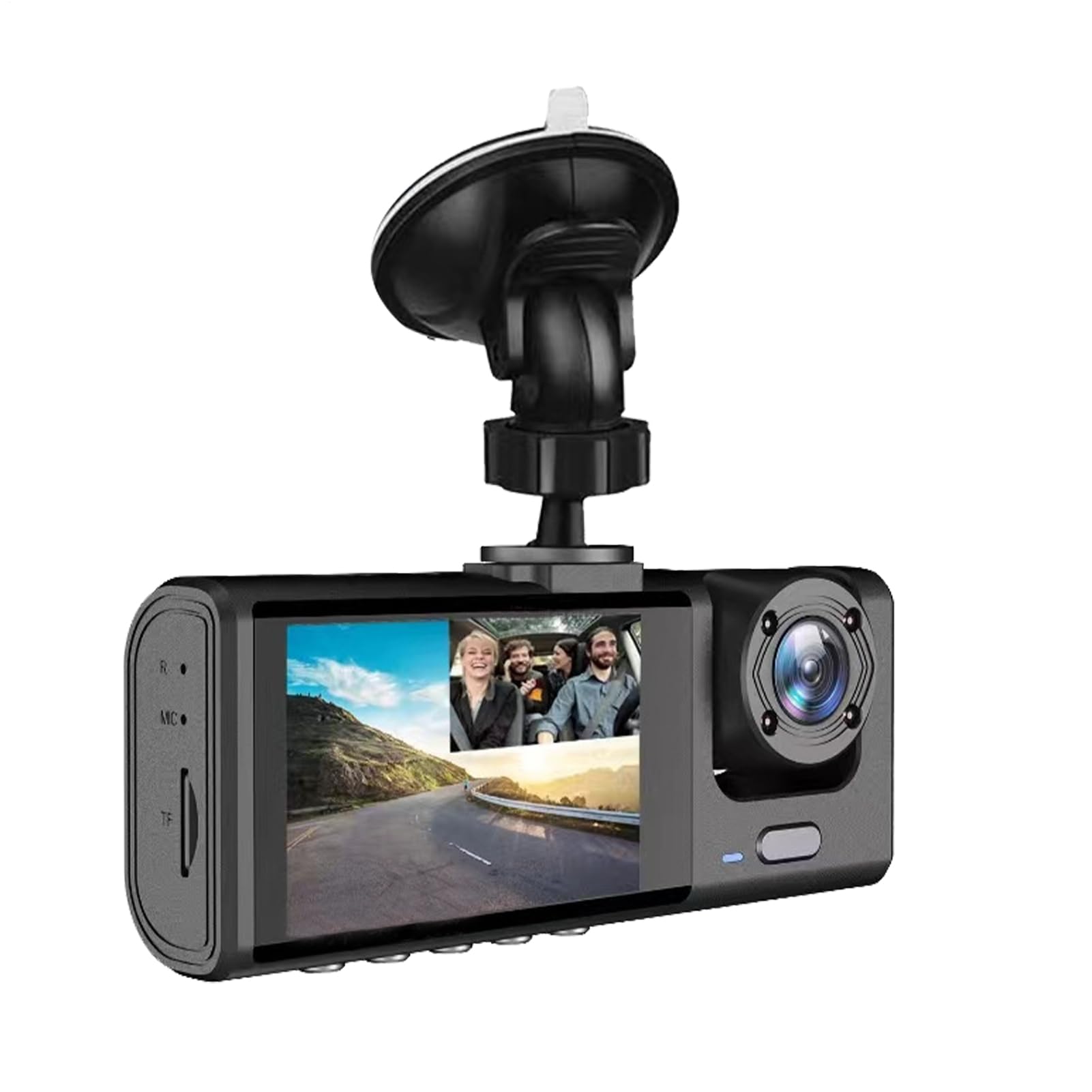 Grabadora de conducción de 2 Pulgadas, grabación, WiFi, monitorización de Coche, visión Nocturna, HD S1, cámara de salpicadero con supervisión Nocturna | Pantalla LCD, detección de Movimiento,