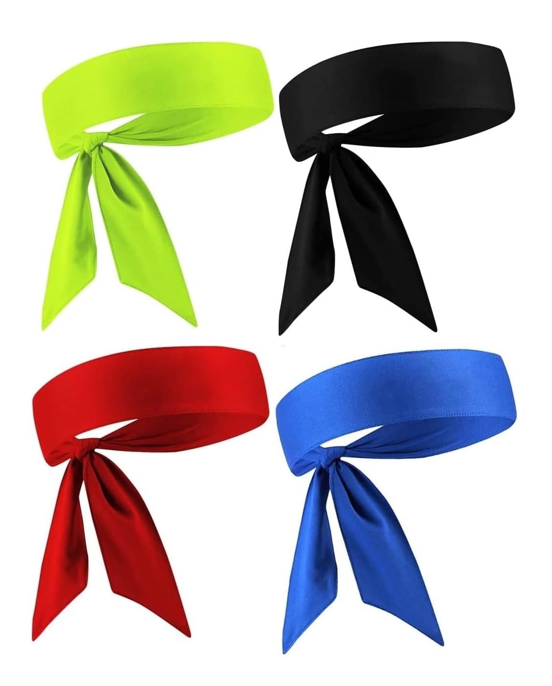 PAROPKAR Sports Headbands for Men and Women (4 Pack) - Lightweight Sweat Band Moisture Wicking Workout Sweatbands for Running Cross Training Cricket Gym Yoga and Bike - Unisex Hairband (B08KTND23M) Amazon Price History, Amazon Price Tracker