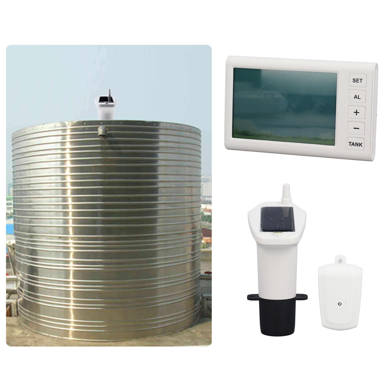 Kabelloser Wasserstandssensor Hoch-Niedrig-Alarm, WiFi