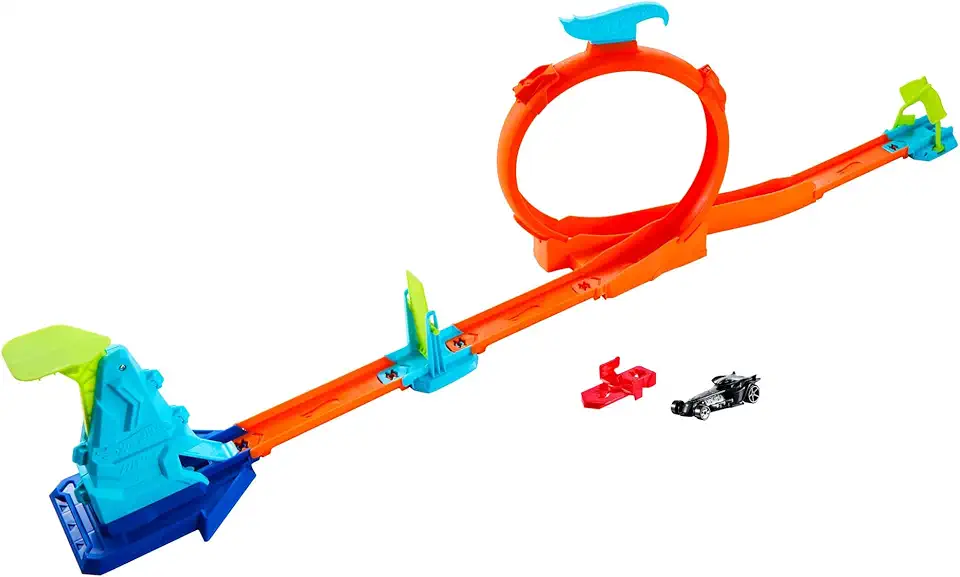 Kit Pista Hot Wheels Action Acrobacias Surpresa Mattel. Pista com rampas radicais, lançadores e desafios de impacto. Para crianças a partir de 4 anos.