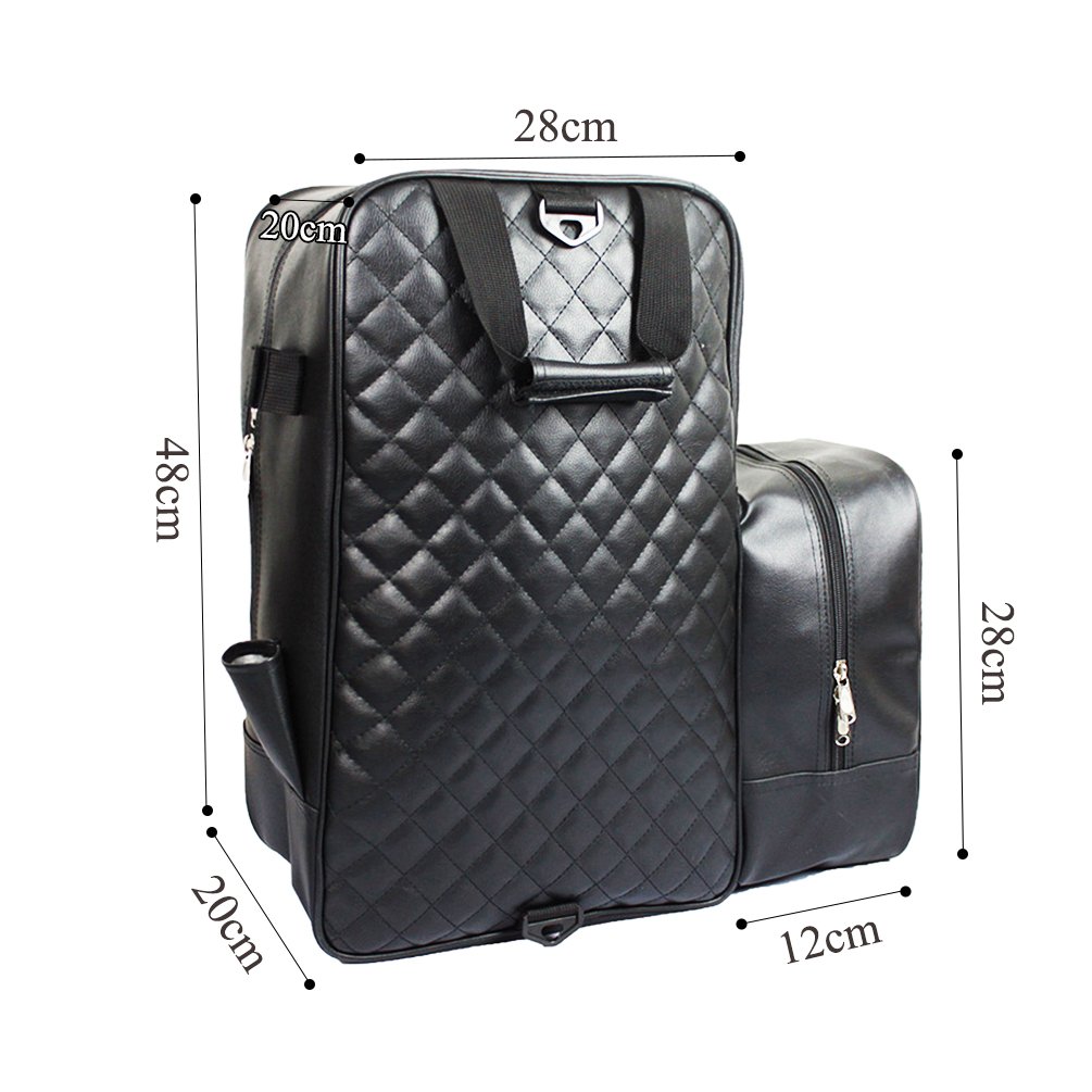 Sport Tent-Reitstiefeltasche Professionelle Stiefeltasche aus Leder Helmtasche Kombitasche Reittasche mit Helmfache