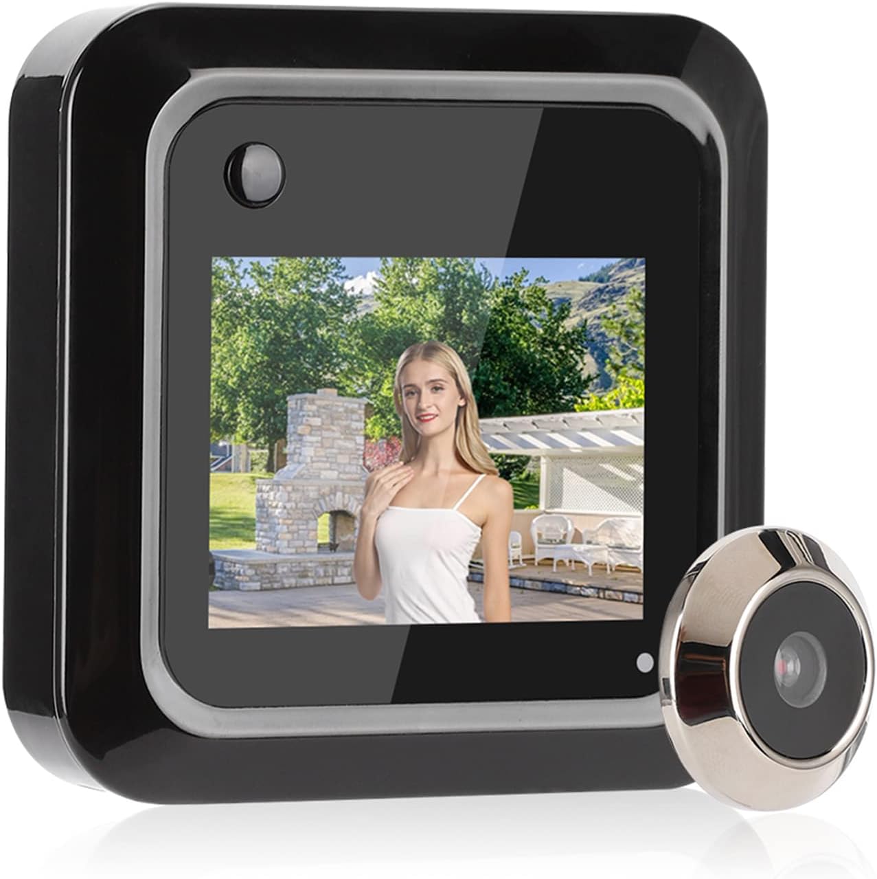 2.4" Smart Door Viewer TFT LCD Screen 0.3MP 95° Wide Angle Camera Photo Recording