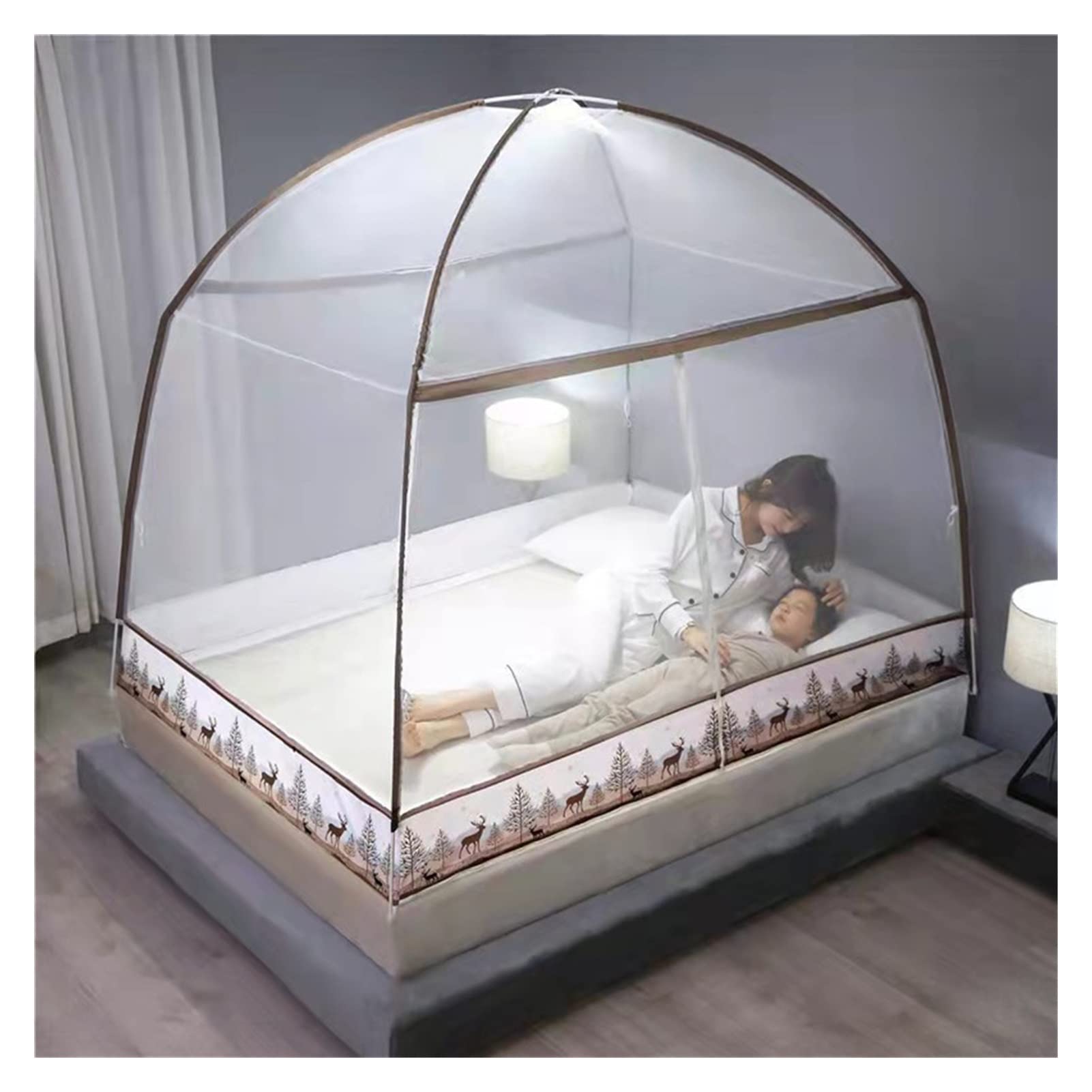 Moustiquaire lit pop up pliable 120x200 lit camping voyage maison extérieur