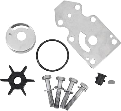 Water Pump Impeller Repair Kit 63V-W0078-01 63V-W0078-00 for Yamaha Parsun Sierra 18-3433 F15 9.9hp 13.5hp 15hp 2/4-Stroke Marine Engine
