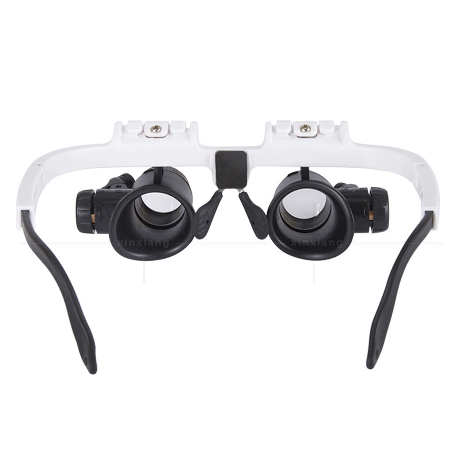 Gafas de Sol con Lupa Lupa con luz LED Lupa de 4 Grupos Reemplazo de Lentes Lupa de Alta Potencia