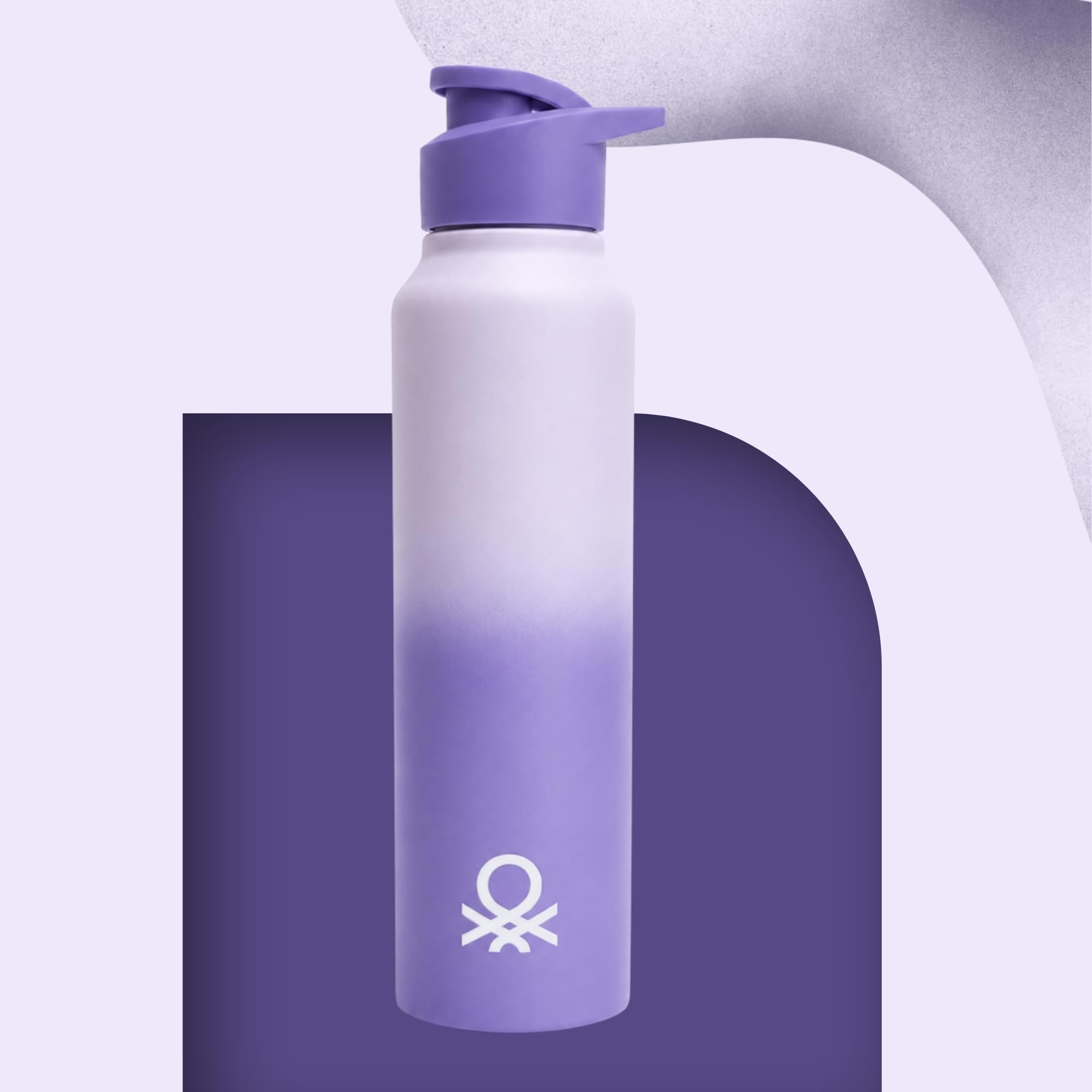 United Colors of Benetton Stainless Steel Water Bottle 1L Leak-Proof