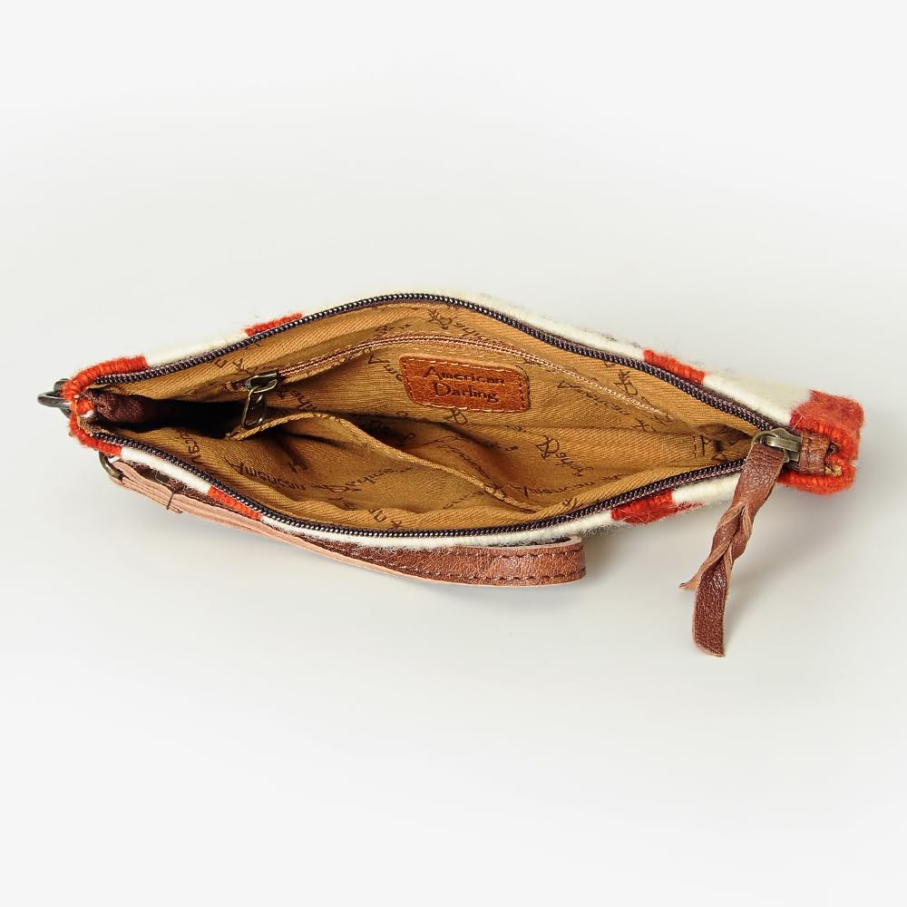 American Darling Wristlet Saddle Blanket Genuine Leather Western Women Bag | Handbag Purse Travel Clutch