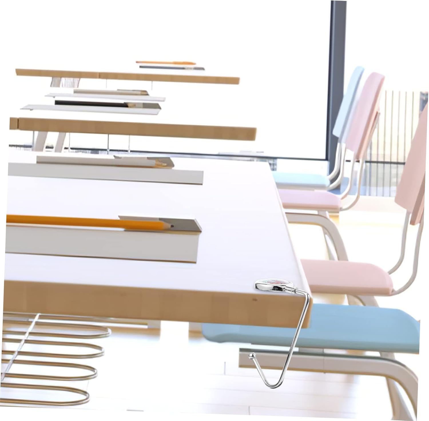 BESPORTBLE Purse Hook Hanger for Students Metal Bag Hook for Office and Desk Use Space-Saving Handbag Storage Lightweight and Portable for Everyday Convenience