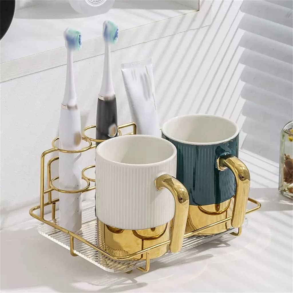 Tooth Cup Toothbrush Rack Washing Brushing Set Household Mouth Rinse Toothpaste Holder