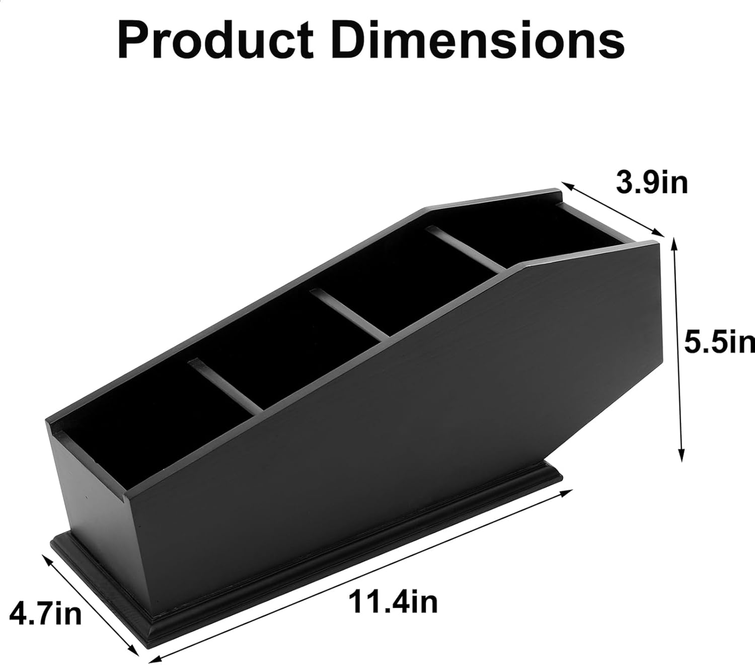 Brush Holder Coffin Makeup Brush Holder Gothic Desk Organizer Black Boxes for Desk Spooky Home Office Desk Organizer-Vanity Organizer and Desk Storage-4 Compartments