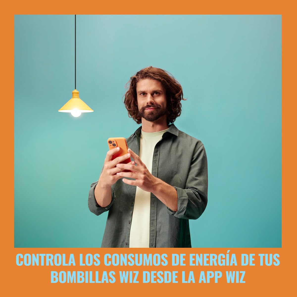 WiZ - Bombilla LED inteligente, E27, clase A (ahorro de energía), conécta via Wi-Fi, tecnologia SpaceSense y Matter, compatible con Alexa