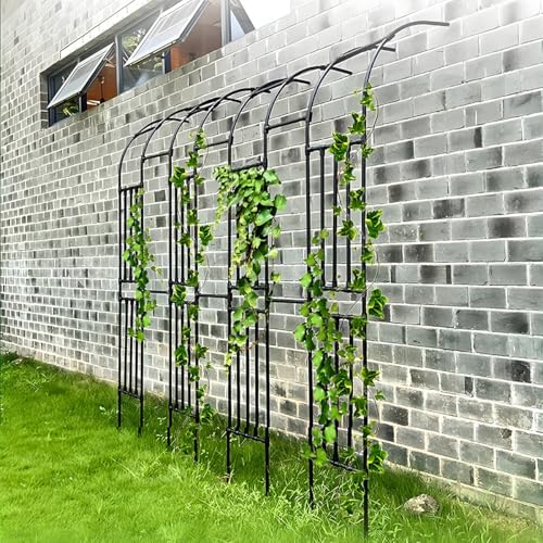 Arcos de metal para plantas con celosía resistente a la intemperie 7