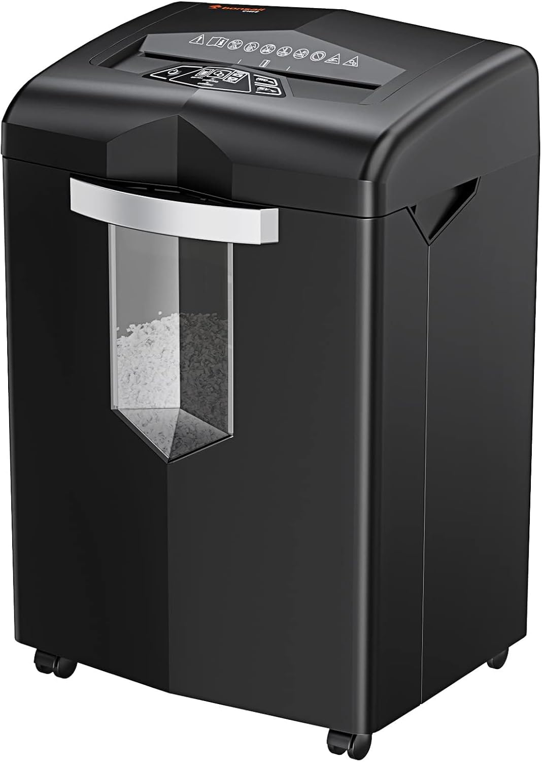 Bonsaii Heavy Duty Paper Shredder, 20 Sheet 40 Mins Large Office Crosscut Shredder for Commercial Use, Anti-Jam System & P-4 High Security Supports CD/Credit Cards/Staples, 7 Gal Pullout Bin C144-D 20 Sheet Cross Cut