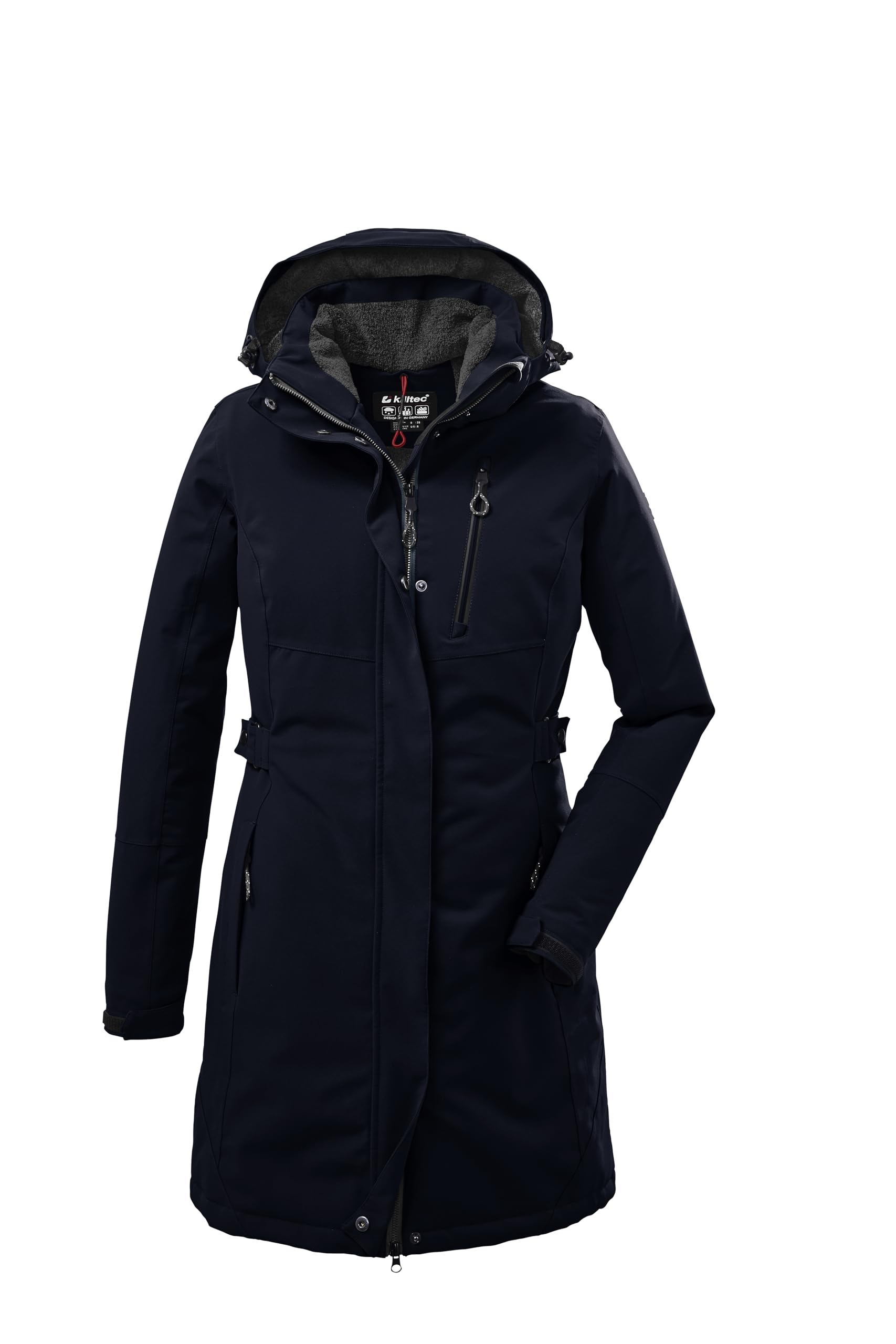 Killtec Damen Parka Funktionsparka mit abzippbarer Kapuze KOW 165 WMN PRK wasserdicht, Winddicht, atmungsaktiv
