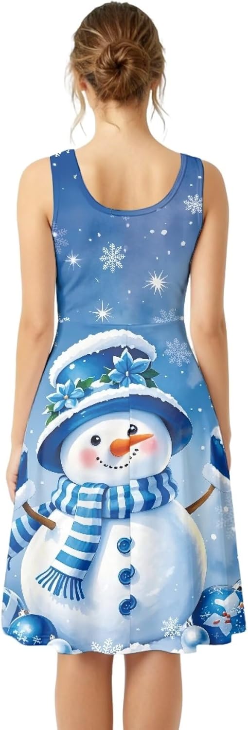 Casual Sleeveless A-Line Dresses for Women Tank Top Dress with Pockets XS - 4XL