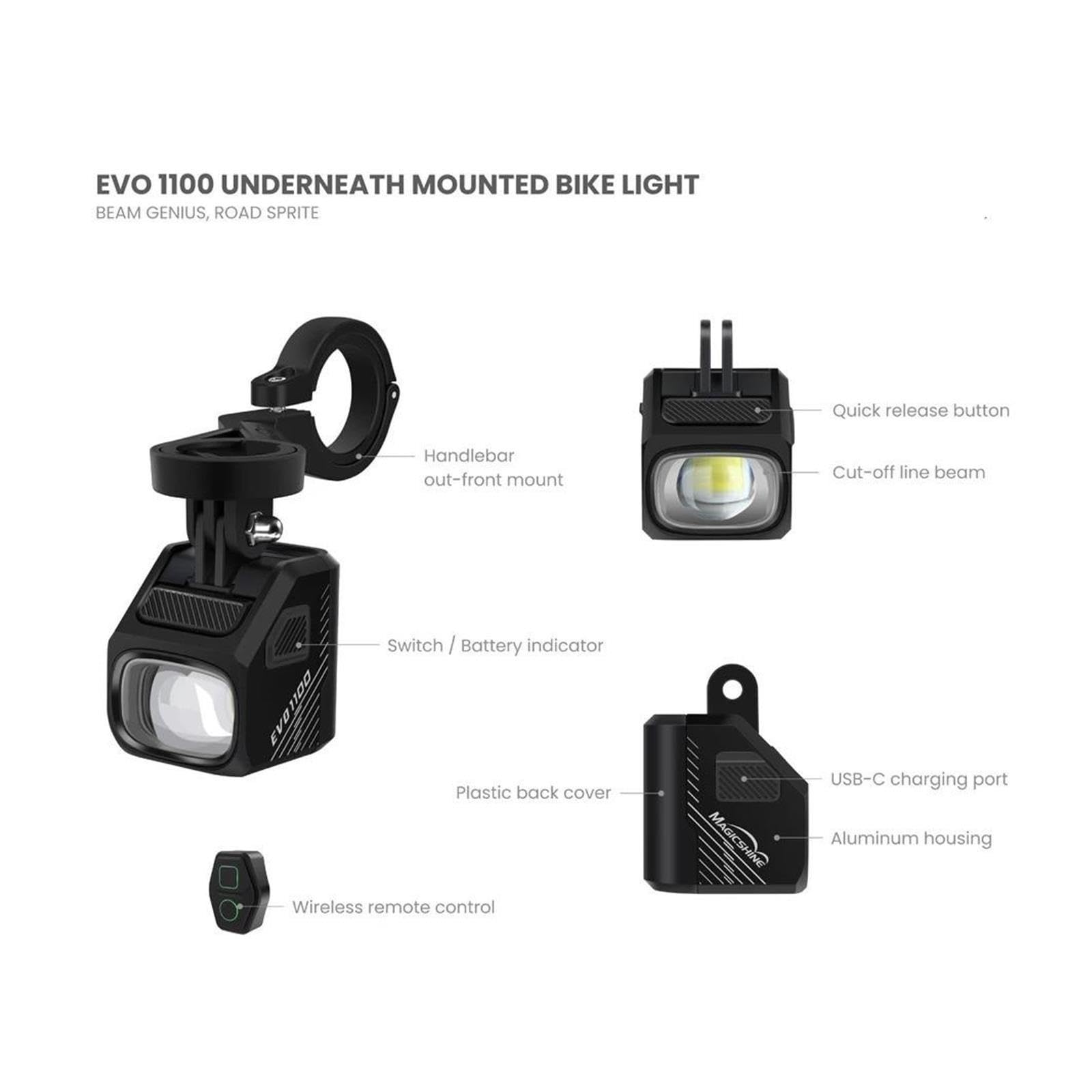 1 Faro for Bicicleta EVO1100.
