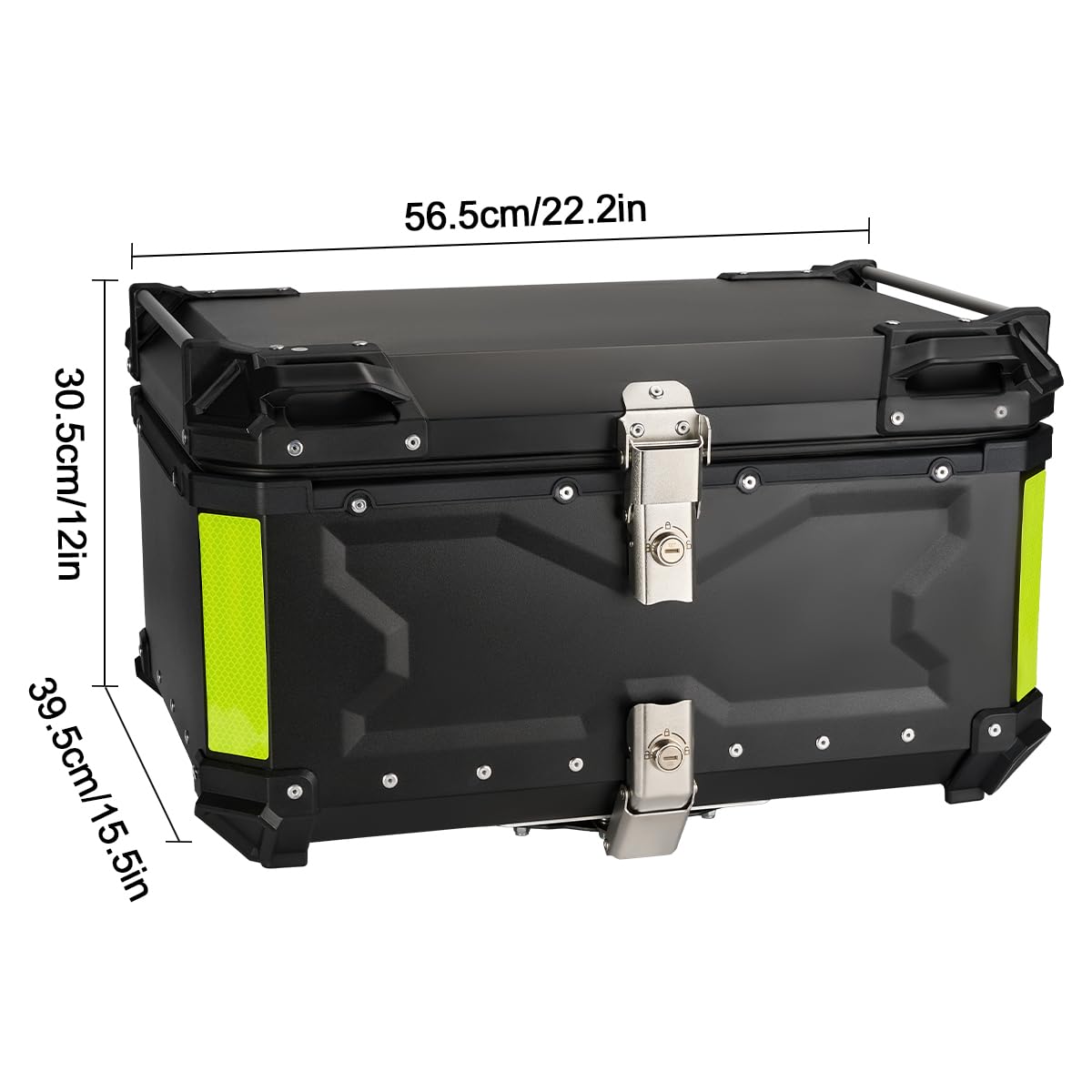 MOCOERL Motorcycle Top Case, Motorcycle Top Case Waterproof 65L For Luggage Storage Helmet With Security Lock Motorcycle Top Case With Motorcycle Backrests And Base Plate - View #9