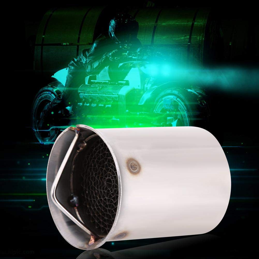 Yafa pour catalyseur moto 48mm 51mm tuyau d'échappement DB Killer, universel en acier inoxydable moto tuyau d'échappement silencieux silencieux insérer éliminateur(5)