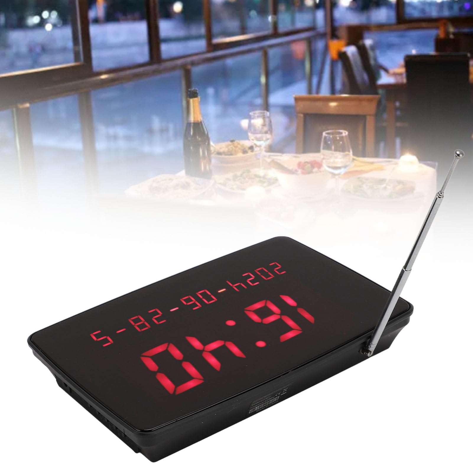 Bezprzewodowy System Przywoławczy, Bezprzewodowy System Przywoławczy z 10 Wodoodpornymi Przyciskami Wywołania 1 Odbiornik z Wyświetlaczem dla Restauracji na Stacji Pielęgniarek