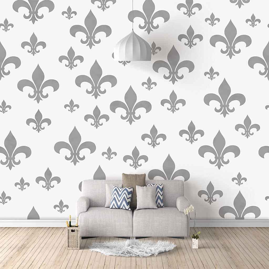Papier peint ancre grise impression HD panoramique canevas 3D