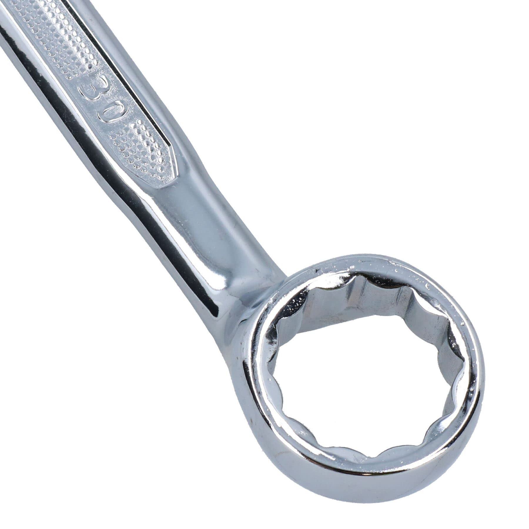 Ringschlüssel 30 Mm + 32 Mm Doppelt Gekröpft – 75° Abgewinkelt, 370 Mm Lang