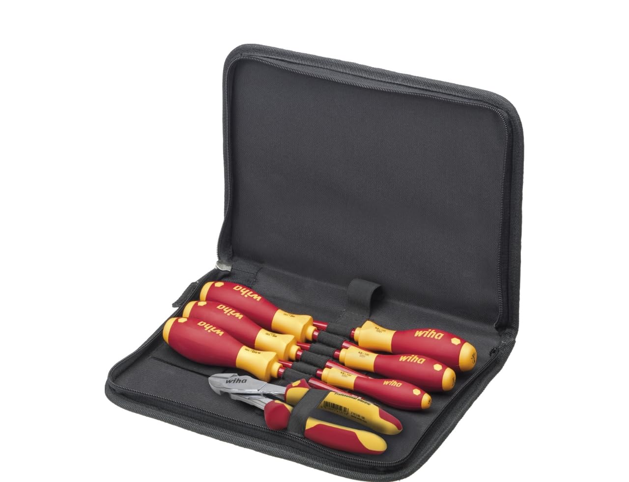 Wiha 7 Piece Vde Insulated Screwdriver And Side Cutters Tool Kit
