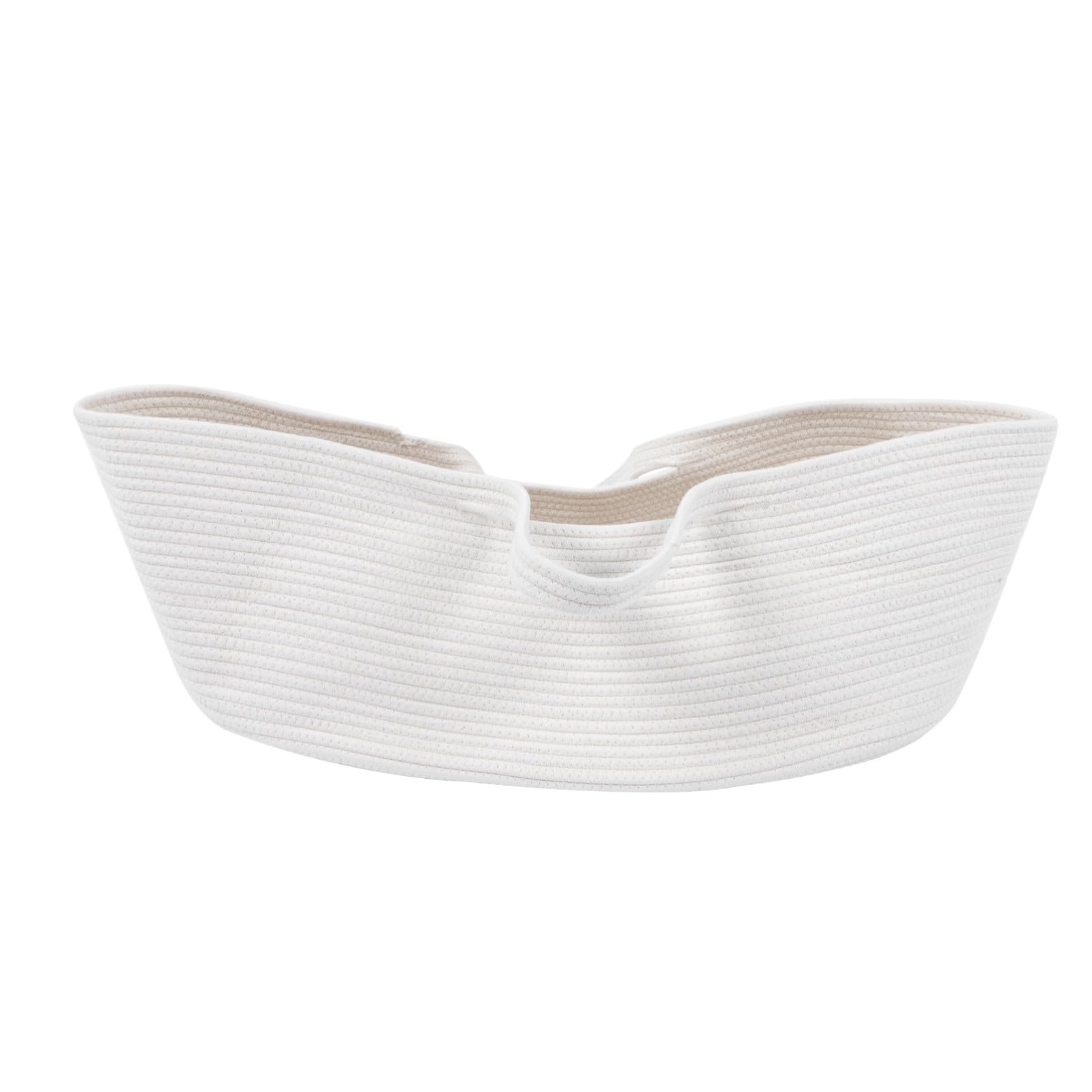 Cesta de Almacenamiento de Tela para Ñiño Beige de Cuerda de Algodón