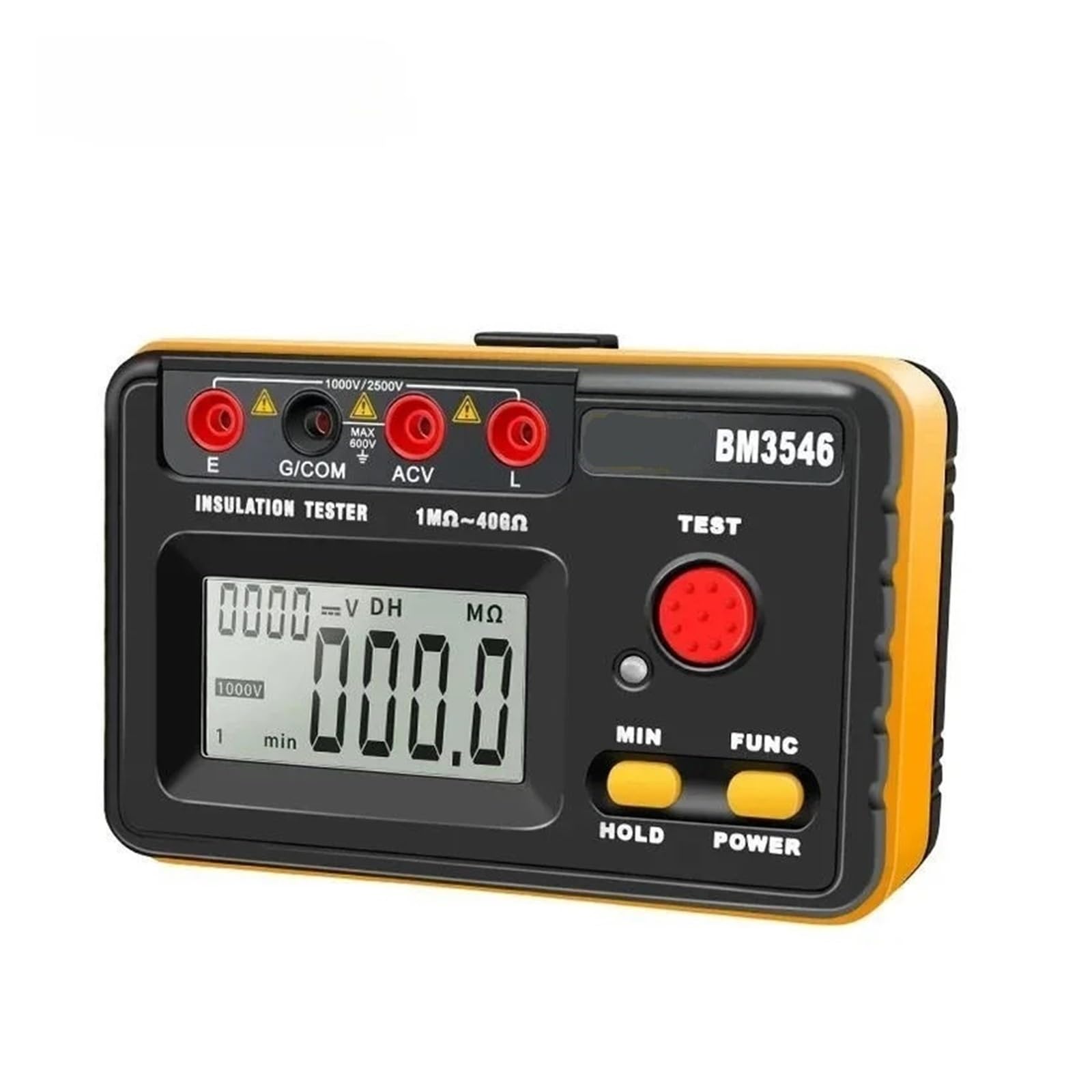 Widerstandsmessgerät, Digitaler Isolationswiderstandstester 2500 V, Hochspannungs-Megohmmeter for Elektriker(1000V 40G)