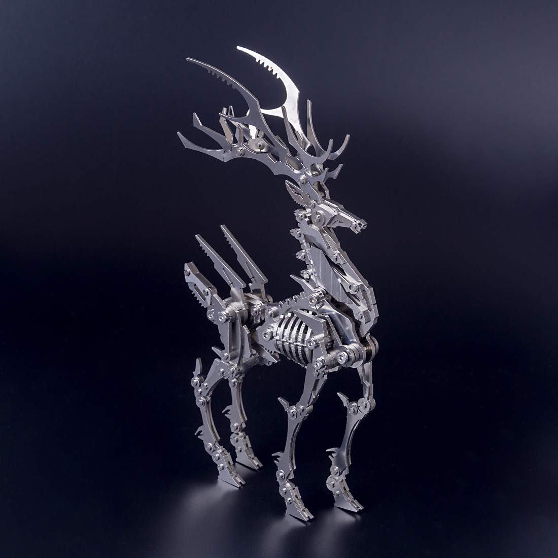Zestaw 3D Metal Puzzle Big Dream Elk Model, Stalowe 3D Metal Puzzle Miniaturowe zestawy modeli wystroju wnętrz, 3D Łamigłówki Łamigłówki Metalowe ozdoby stali nierdzewnej dorosłych