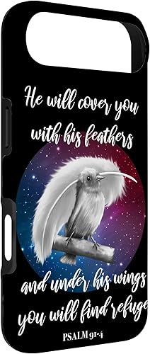 Vista 74 de iPhone 11 Pro He Will Cover You With His Feathers Bible Verse Salmo 91:4