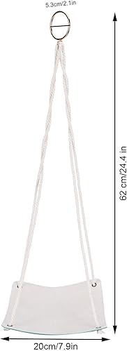 Miniatura 4 de Colgador de plantas de piel sintética con base cuadrada de cuerda de algodón para suculentas, soporte colgante para decoración de jardín, macetas