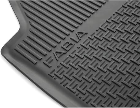 Skoda 6V1061551 Rubber Floor Mats 2x Front Rubber Mats Original All-Weather Mats Black with Lettering [Energy Class A]