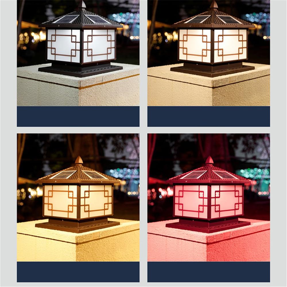 Solar-Pfostenlampe für den Außenbereich, wasserdicht, IP65, für modernes Haus, Villa, Garten, Hof, Veranda, umschließende Wand-LED-Leuchten