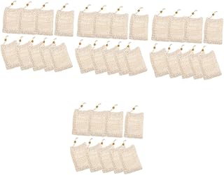 VANZACK 40 Pçs Rede De Bolhas Sabão Em Barra Para O Corpo Sabonete Bucha Esfoliante Corporal Africano Saco De Sabão Com Cordão Saco De Sabão Bolsa Bucha Sacos De Espuma De Sabão Sacos De