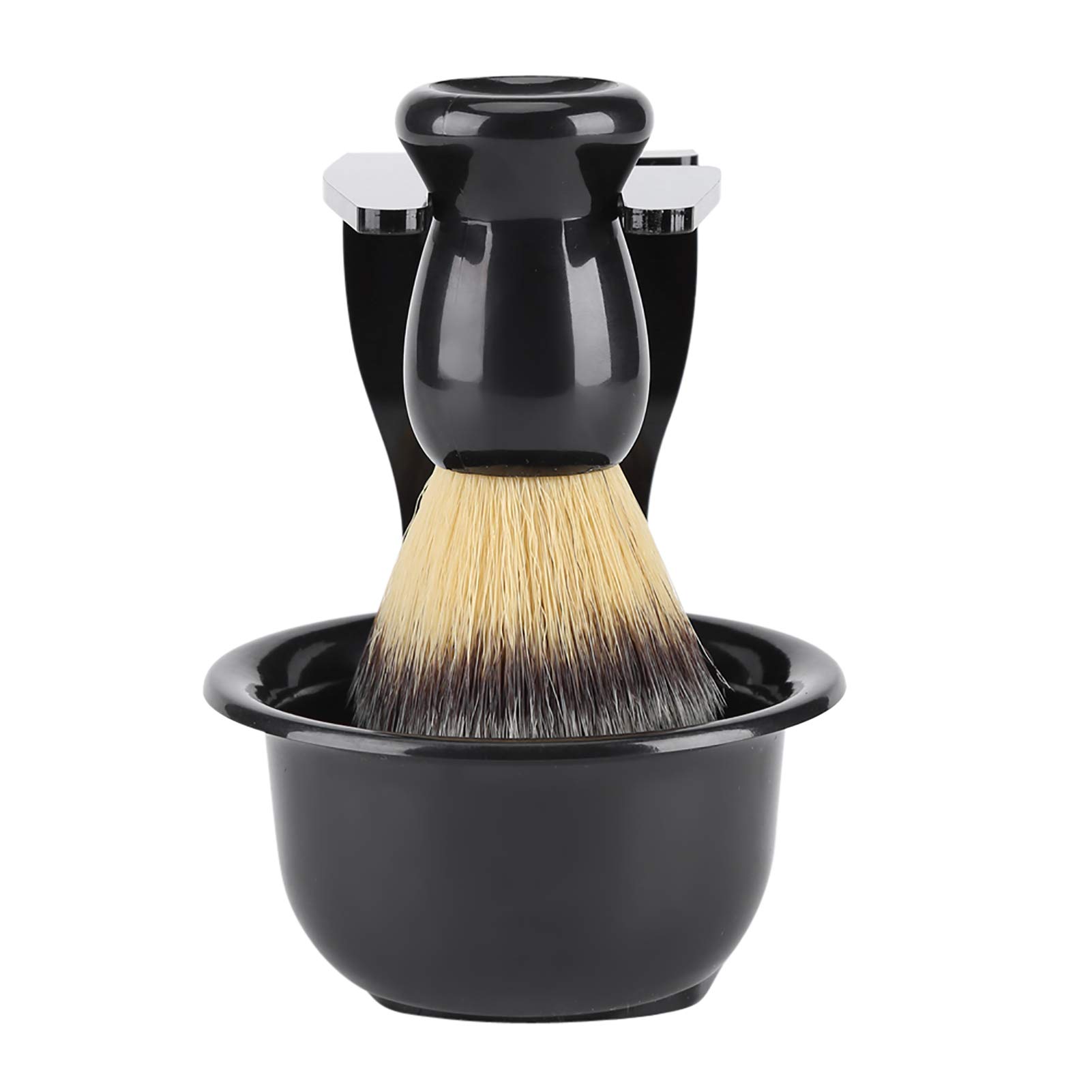 Kit de Blaireau de Rasage pour Homme 3 en 1 Ensemble de Blaireau et Bol de Rasage Support de Support de Rasoir de s¨¦curit¨¦ Traditionnel Humide Proche kit de Rasage Hommes Manuel Outil
