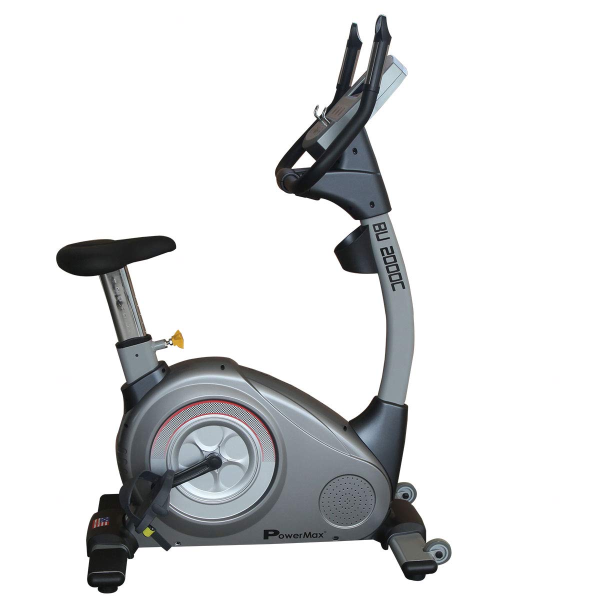 PowerMax Fitness BU-2000C Commercial Exercise Upright Bike With 14KG Flywheel, Comfortable Anti-Slip Pedals & LCD Display For Gym Workout-image-40