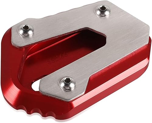 Miniatura 5 de Soporte lateral para motocicleta, ampliador de placa de soporte, accesorios de extensión lateral para V-Strom 650 V-Strom 650 XT rojo