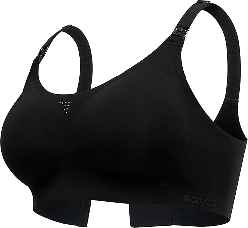 Momcozy Sujetadores de lactancia para lactancia materna, FB016 Jelly Strip Support Comfort Maternity, brasier sin costuras sin costuras