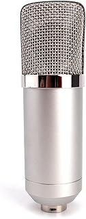 ZRAMO Large Diagram Condenser Mics Recording Microphone Studio Professional mic for Computer PC Use, Best Recording Studio Equipment for Recording (Silver)