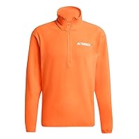 adidas Homme Terrex Multi Essentials Full Zip Fleece Jacket, Semi Impact Orange