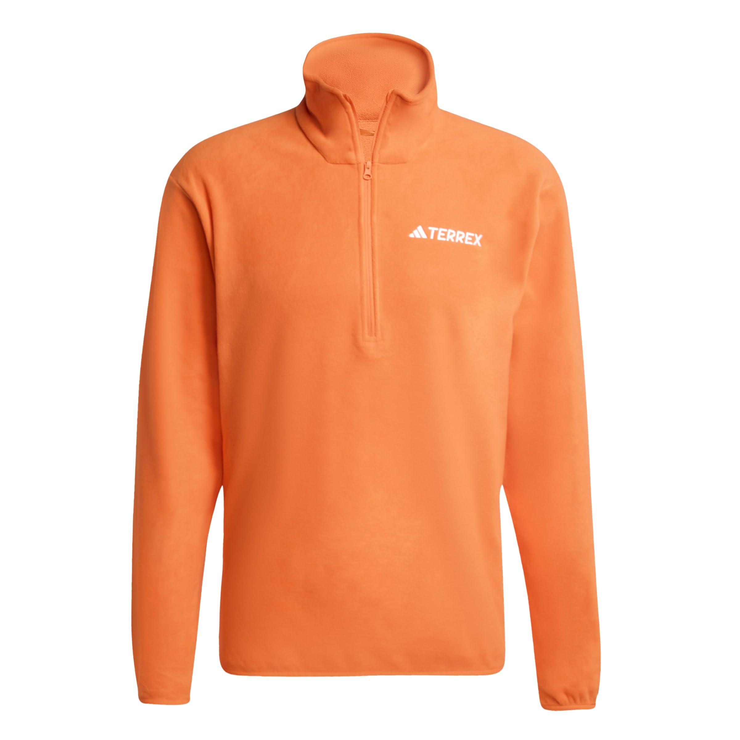 adidas Men's Terrex Multi Essentials Full Zip Fleece Jacket, semi impact orange, XL