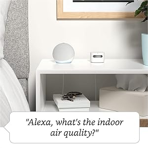 Amazon Smart Air Quality Monitor Know your air, Works with Alexa