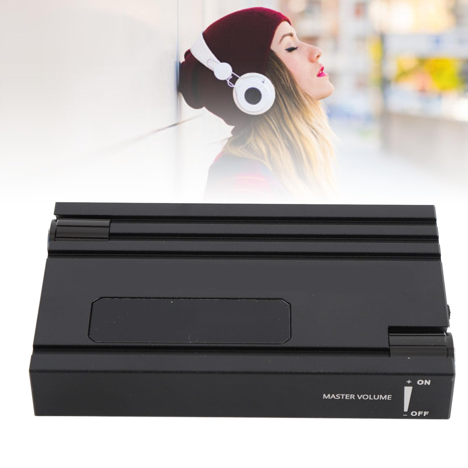 Cocoarm Amplificatore per Cuffie, Amplificatore per Cuffie HIFI Lega di Alluminio da 16 a 600Ω Jack da 3,5 Mm, Regolazione Bassi e Volume, Portatile 1400mAh per Utenti di Tablet Telefonici