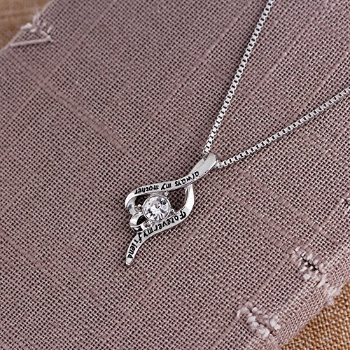 ShiQiao Spl Granddaughter Grandmother Gifts The Love between Grandmother and Granddaughter is Forever Necklace Family Jewelry Birthday Christmas Gift for Grandma Granddaughter - Image 4