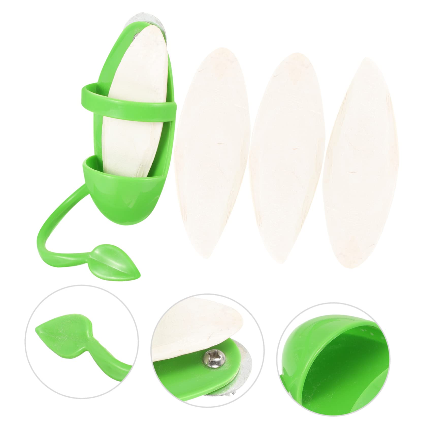 FRCOLOR 4sets Supporto Per Cibo Per Pappagalli Con Struttura Seppia Accessorio Multifunzionale Per Uccelli Per Frutta e Verdura Facile Da Pulire e Pratico Da Usare