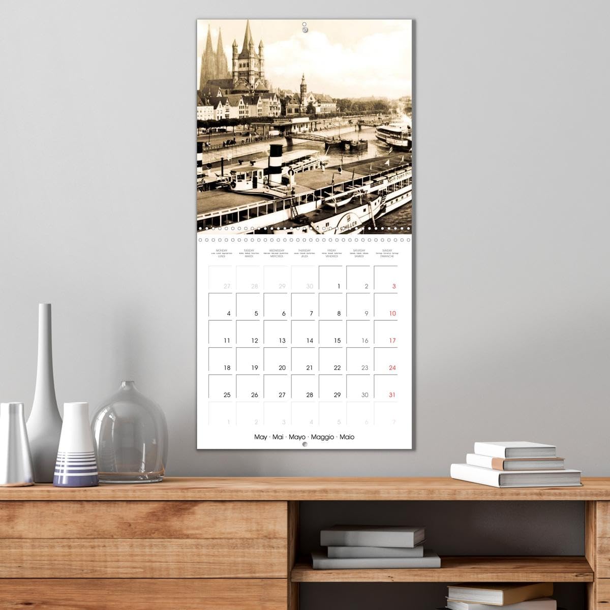 Cologne autrefois : Cartes postales historiques de la ville (Calendrier mural carré 2026 30x30 cm) Calendrier double avec une page pour vos prises de notes: Cologne : Tradition et histoire de la ville