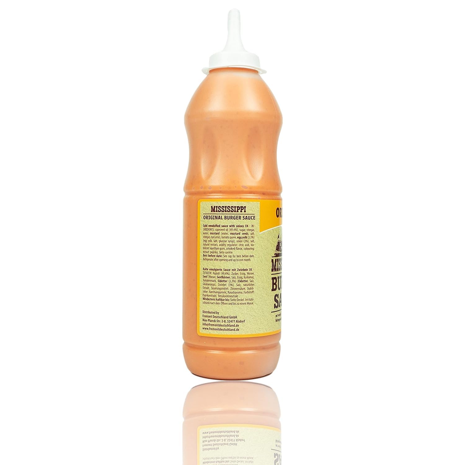 Mississippi - 3er Set Burger Sauce Squeeze "Original" 930g - Würzig cremige Burgersauce - Premium Hamburger Soße ideal auch für Sandwich, Gegrilltem und als Dip