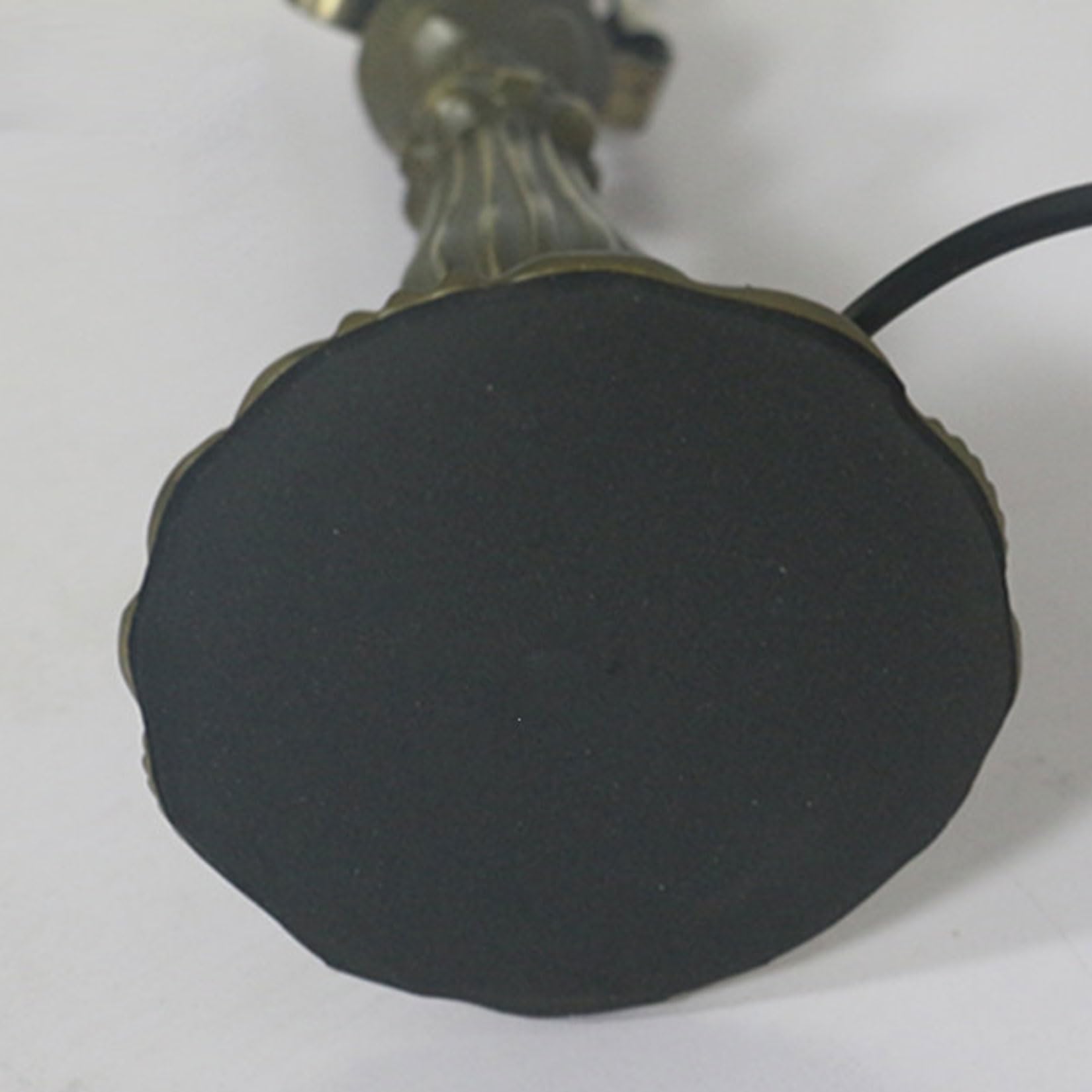 BOTOWI Antiker Bronze-Tischlampensockel mit E26 / E27X1-Lampenfassung für 8-Zoll-Lampenschirm aus Tiffany-Stil Buntglas-Lampenschirm Masthöhe 15-Zoll-Retro-Legierungs-Lampenfassung Ersatz