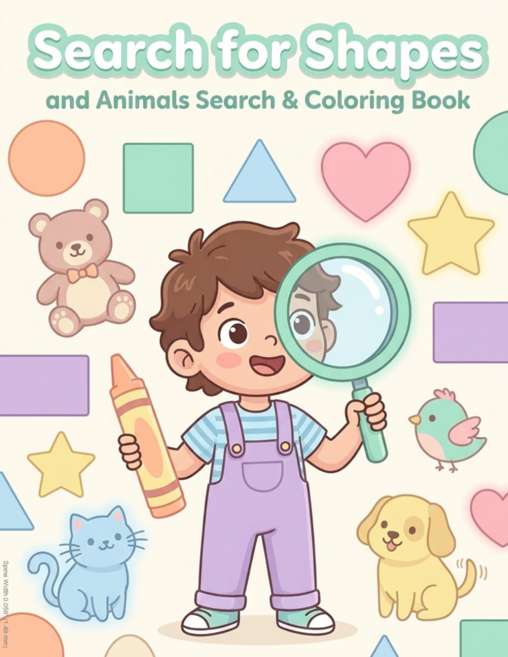 Find and Color Shapes Ages <4: Big simple illustrations, shape recognition, fine motor skills development, and focus training for preschoolers (find shapes)